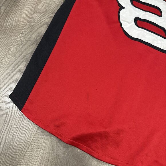 Dale Earnhardt Jr Budweiser Chase Authentics Baseball Jersey Red Men’s Medium - Picture 8 of 8